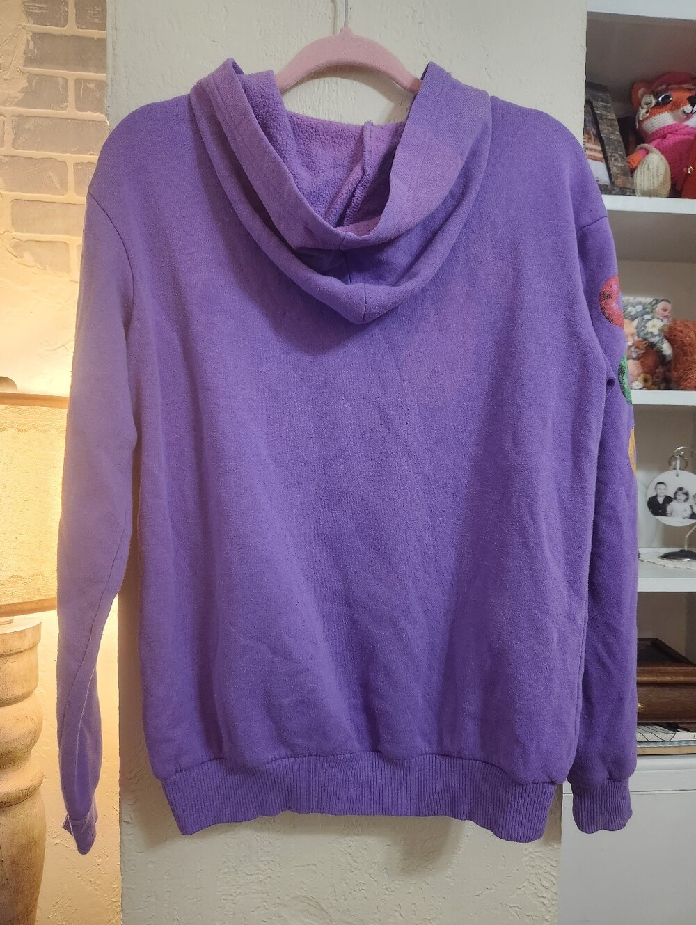 Kelloggs Fruit Loops Purple Hoodie Size Small P2p 20 EUC - Picture 2 of 7